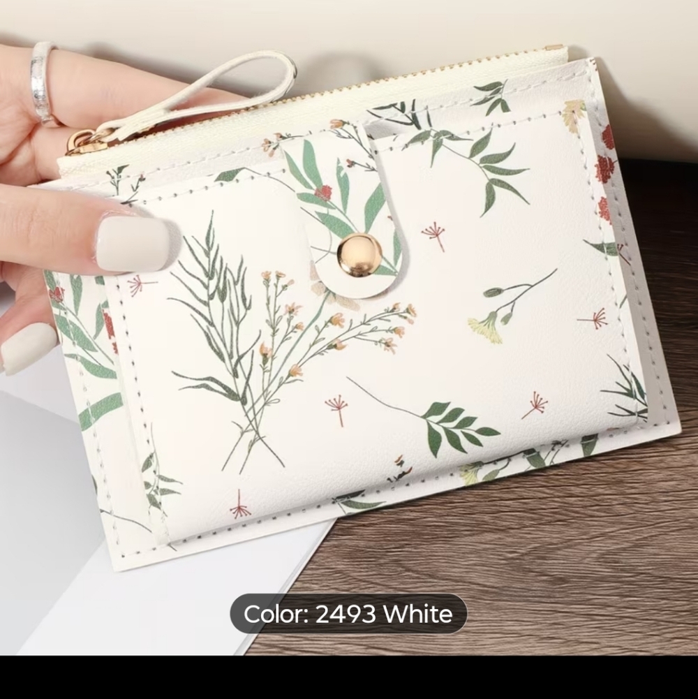 Floral Wallet Credit Card Holder